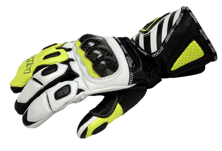 GUANTES MOTO UNIK R9 INVIERNO RACING M NEGRO FLUOR